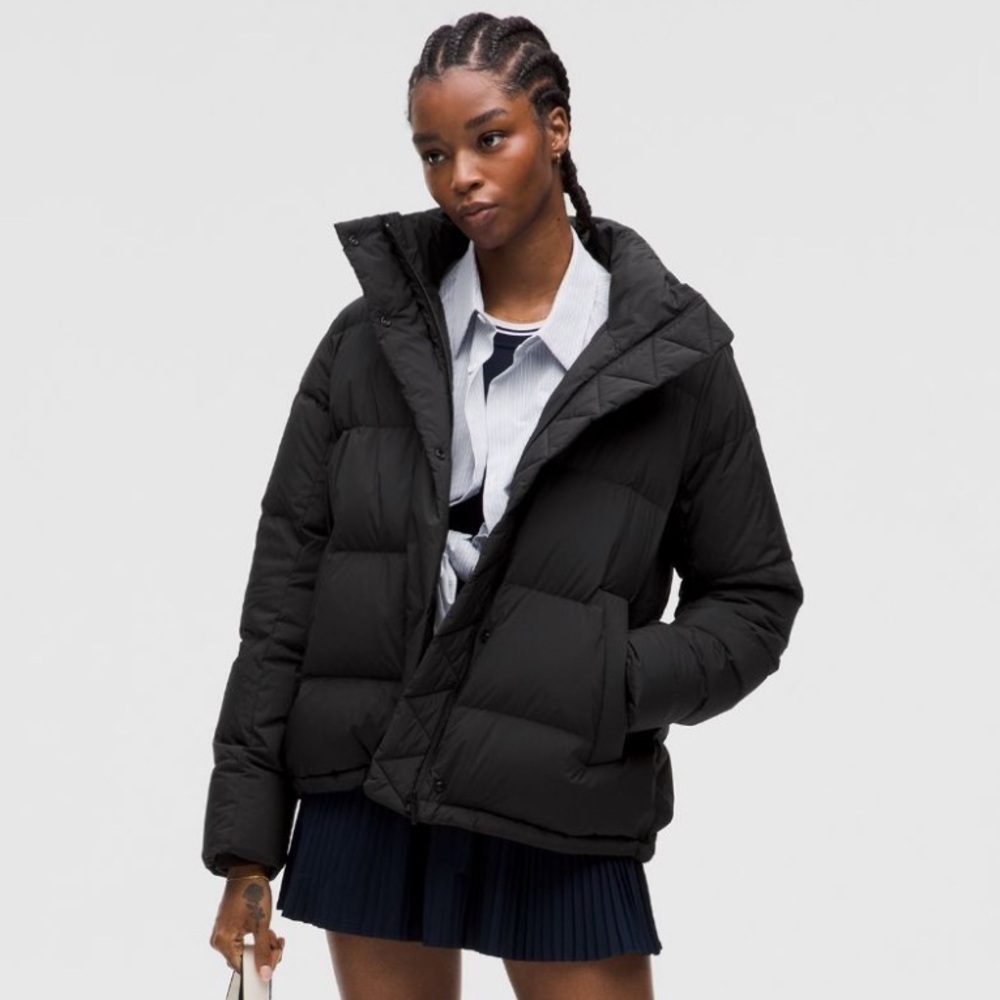 Lululemon Wunder Puff 600 Down Fill Jacket Black Size 2 NWOT. LW4CACS - Picture 2 of 16